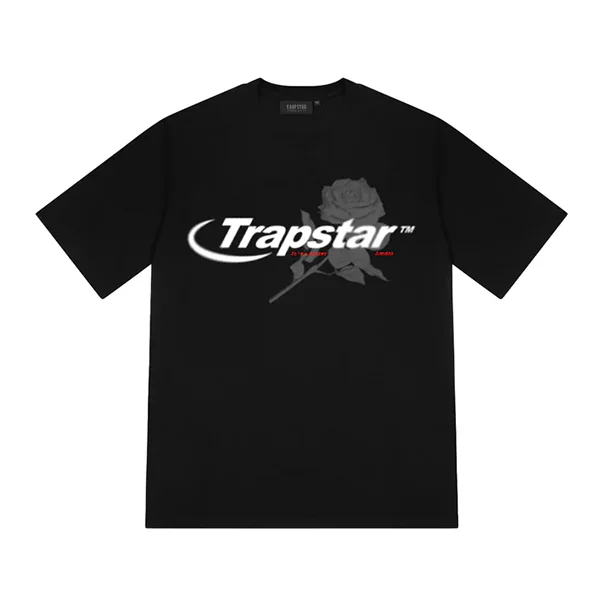 Trapstar Black Rose T Shirt Trapstar Black Rose T Shirt